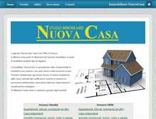 Tablet Screenshot of immobiliarenuovacasa.com